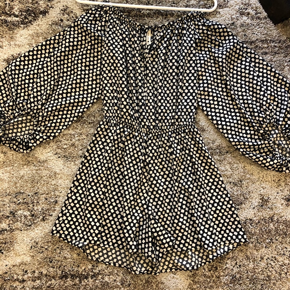 Black/white Romper